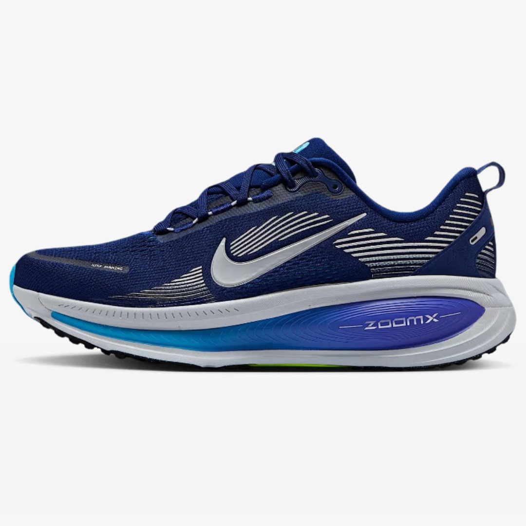 Nike Vomero 18™ – Ocean Blue w/ Metallic Grey