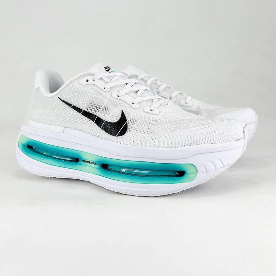 Nike Vomero Premium™ – Blanc brillant avec bleu turquoise