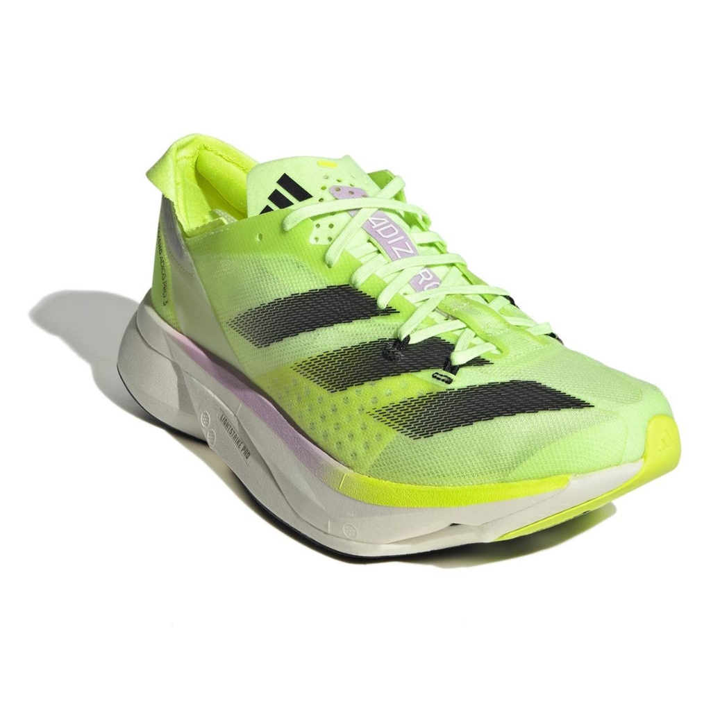 Adidas Adizero Adios Pro 3™ – Vert Néon avec Noir et Lilas