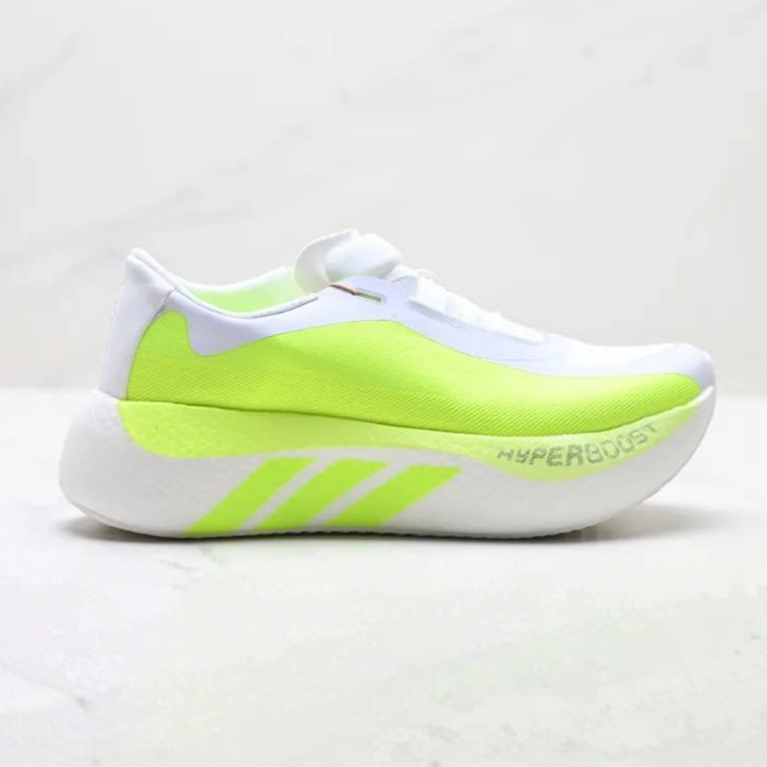 Adidas Hyperboost Edge™ – Blanc avec vert fluo