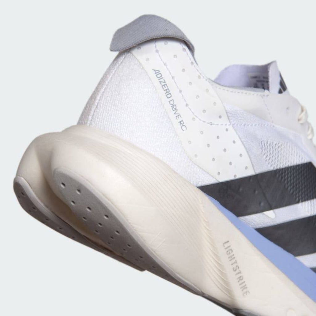 Adidas Adizero Drive RC™ – Cloud White avec Iron Metallic et Flash Aqua