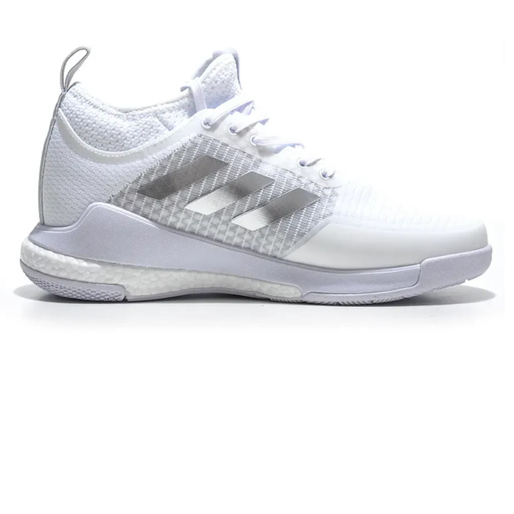Adidas Crazyflight Mid™ – Blanc et Argent