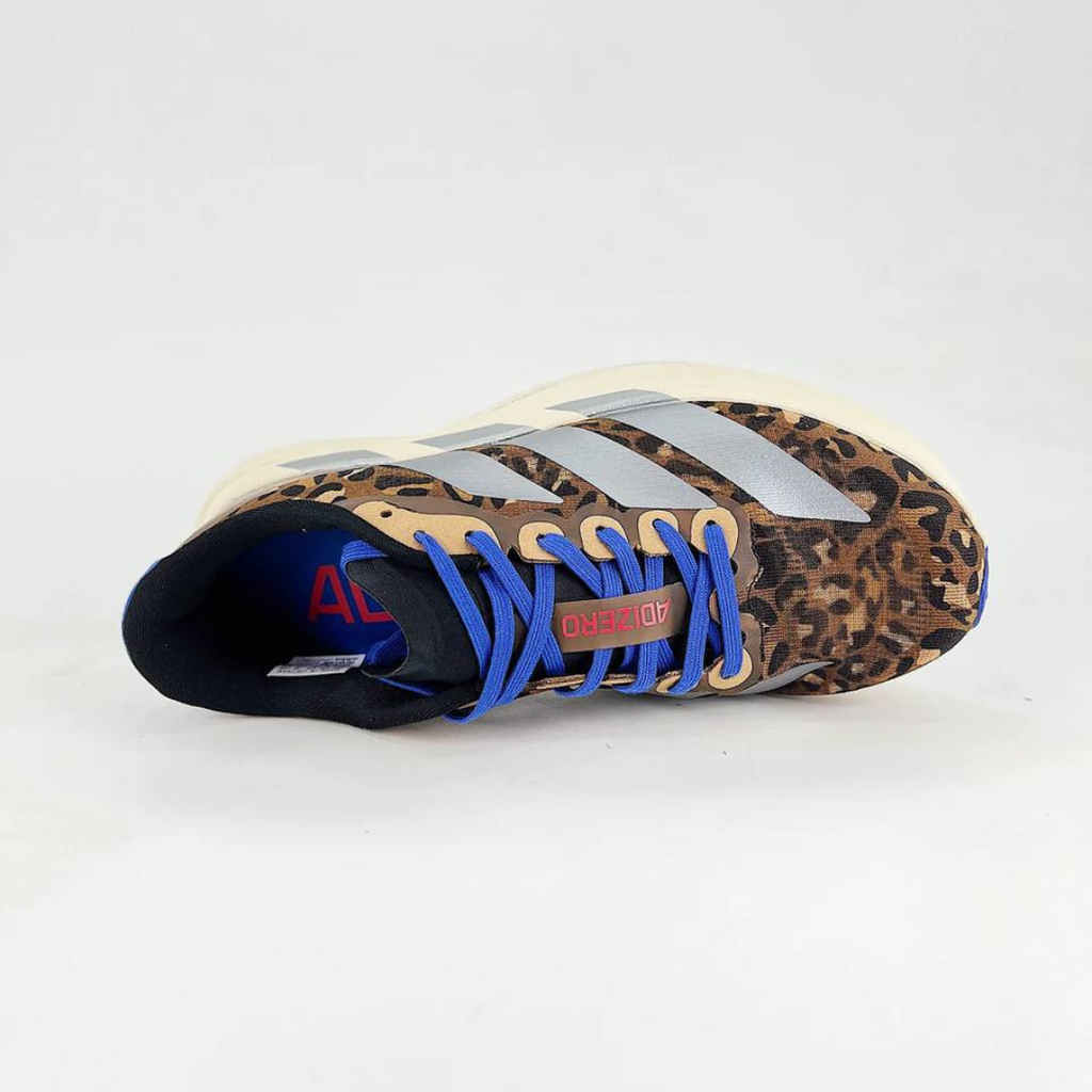 Adidas Adizero EVO SL™ – Marron avec Gris Métallisé et Bleu Lumineux