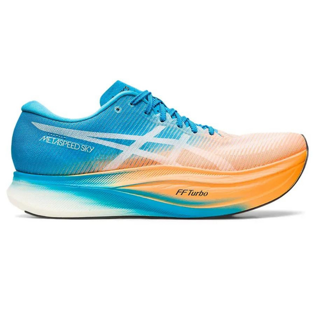 Asics Metaspeed Sky+™ – Orange et bleu