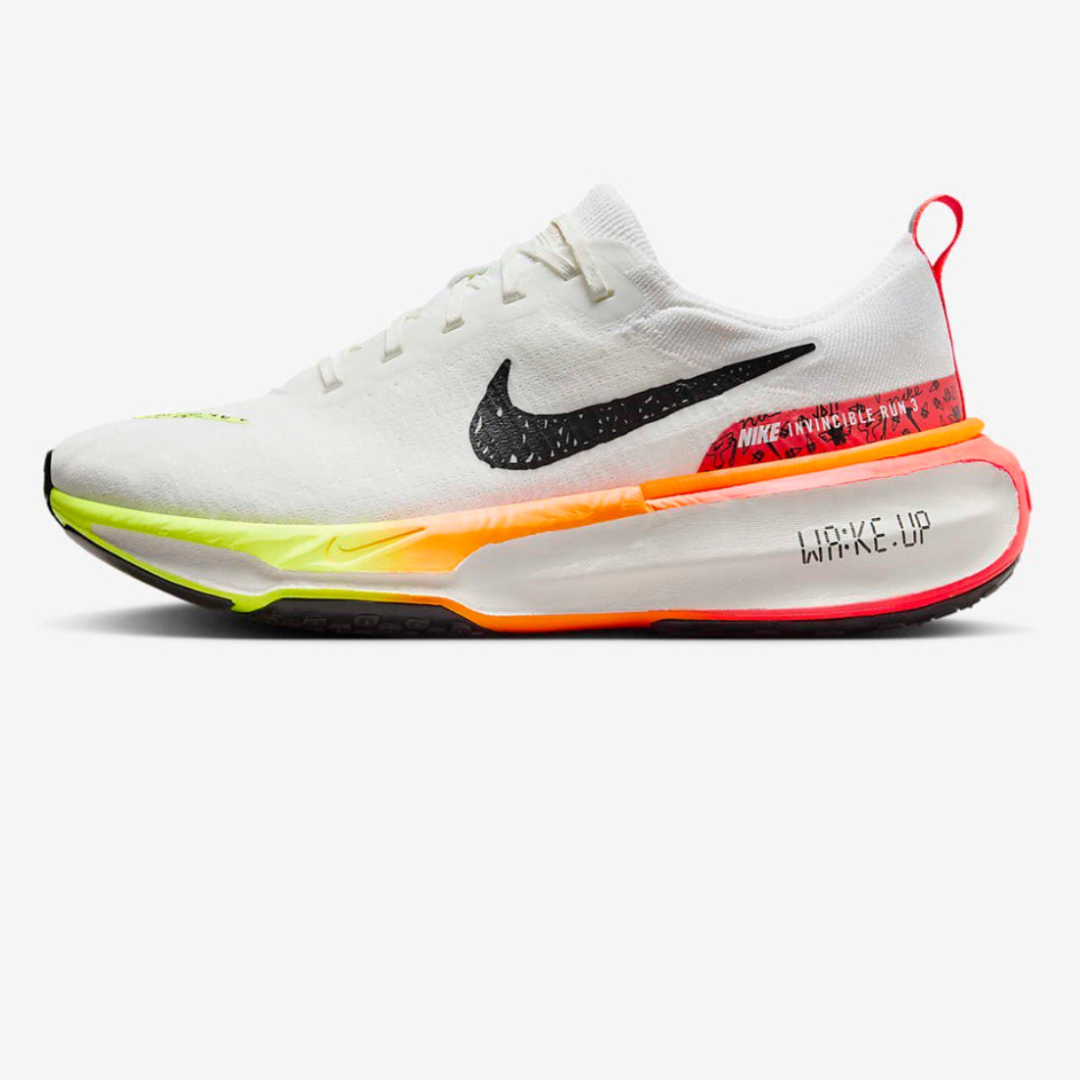 Nike ZoomX Invincible Run 3™ – Blanc luminescent avec Carmin vif