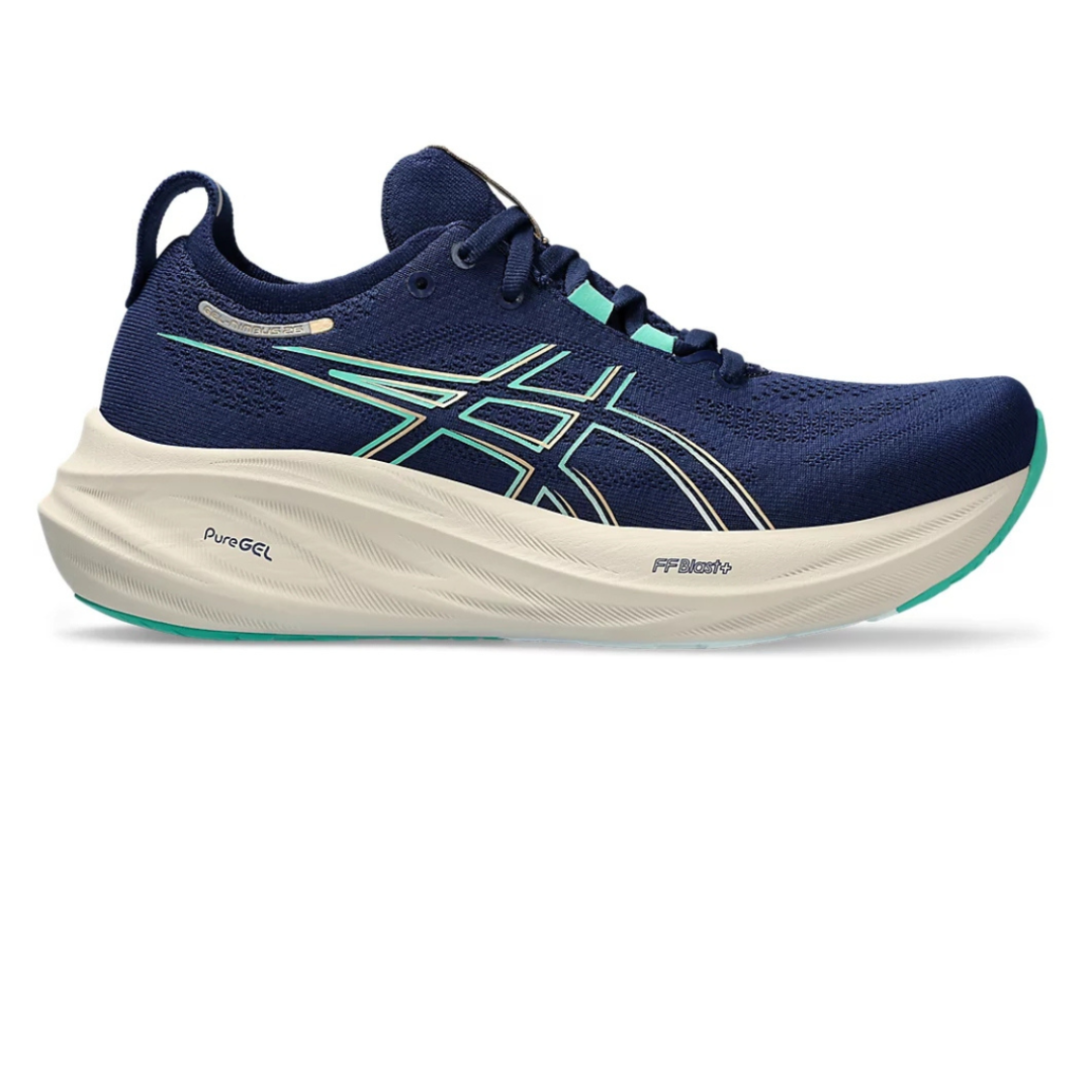 Asics Gel-Nimbus 26™ – Bleu Marine avec Crème et Vert