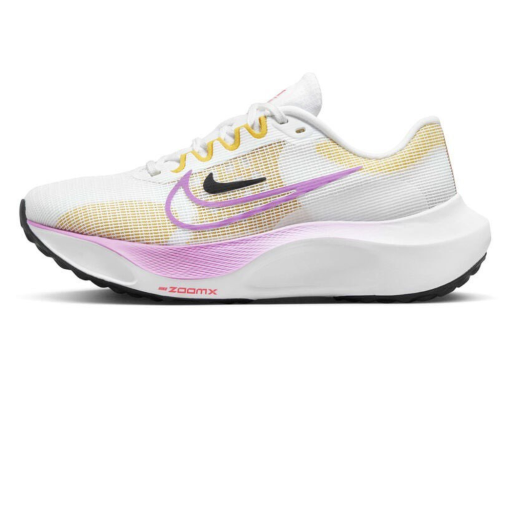Nike Air Zoom Fly 5™ – Blanc incandescent avec jaune fluo et lilas onirique