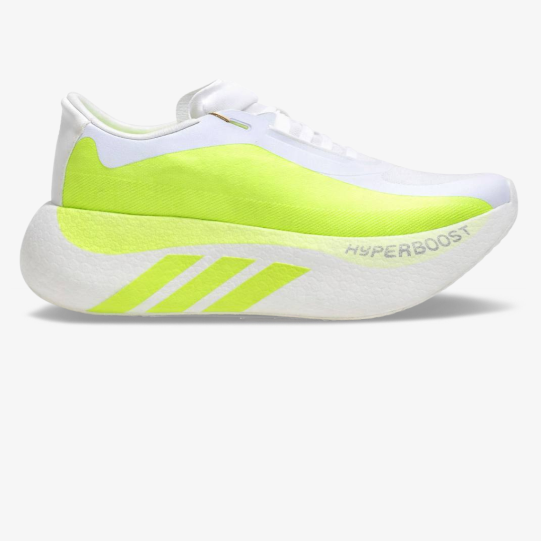 Adidas Hyperboost Edge™ – Blanc avec vert fluo