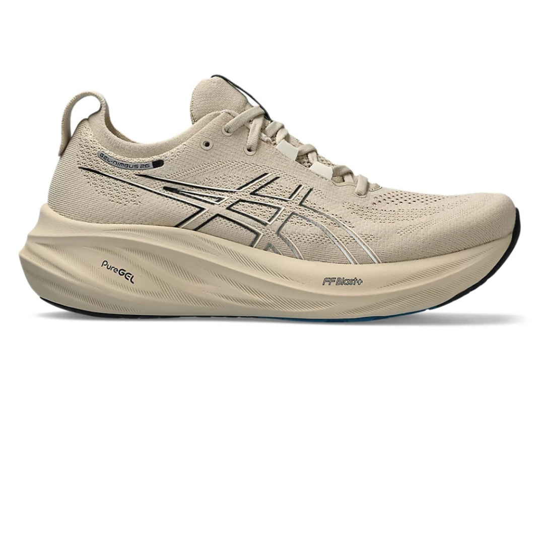 Asics Gel-Nimbus 26™ – Gris Beige et Noir