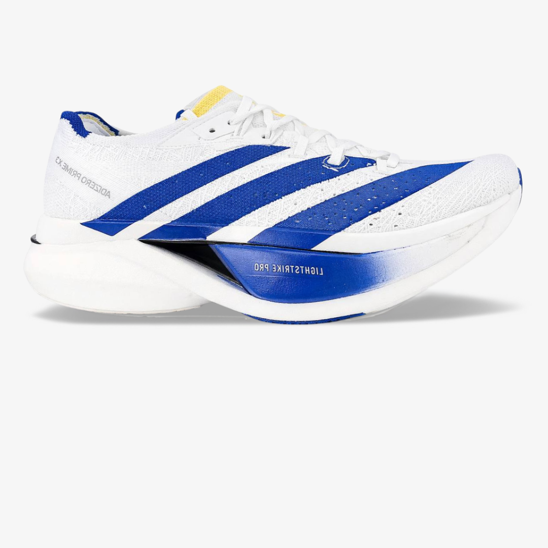 Adidas Adizero Prime X3 Strung™ – Blanc avec Bleu
