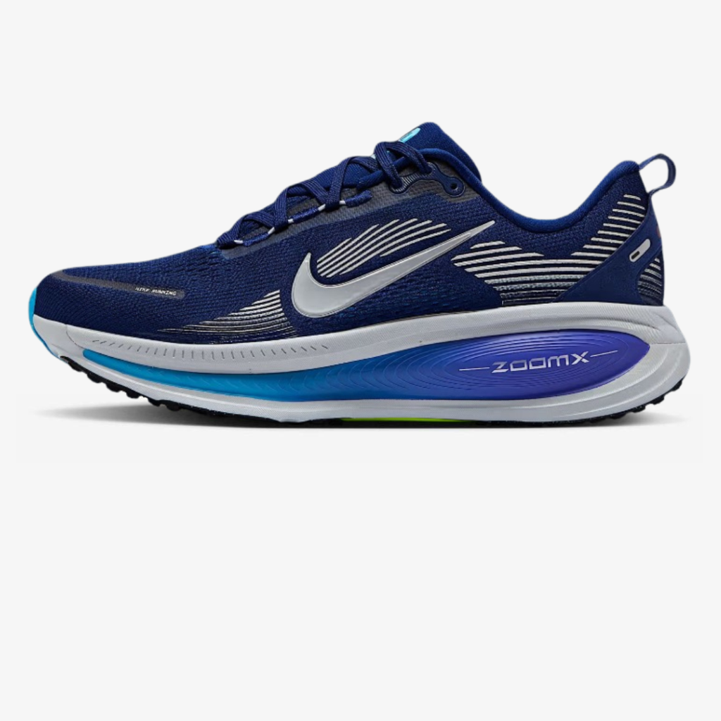 Nike Vomero 18™ – Ocean Blue w/ Metallic Grey