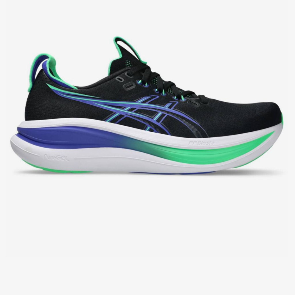 Asics Gel-Nimbus 28™ – Noir avec éclat de cobalt