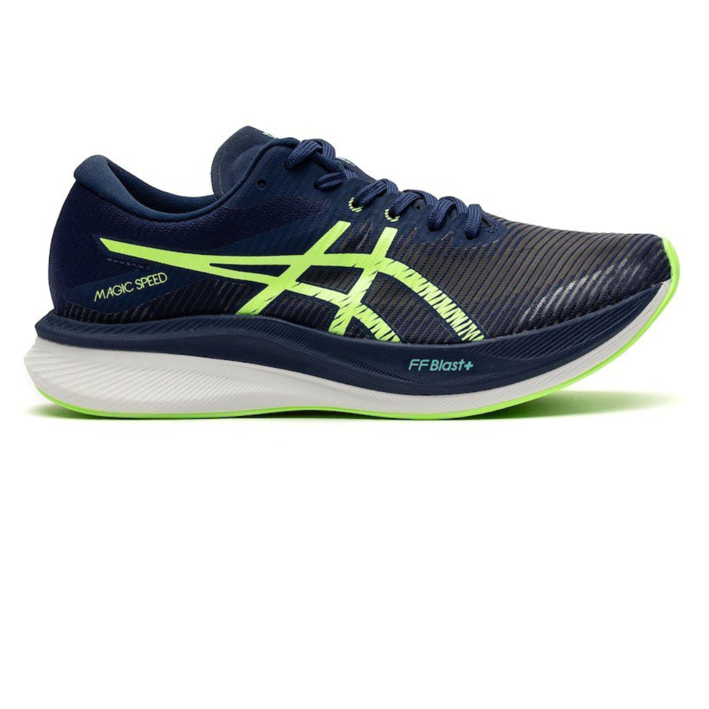 Asics Magic Speed 3™ – Bleu Marine avec Vert et Blanc