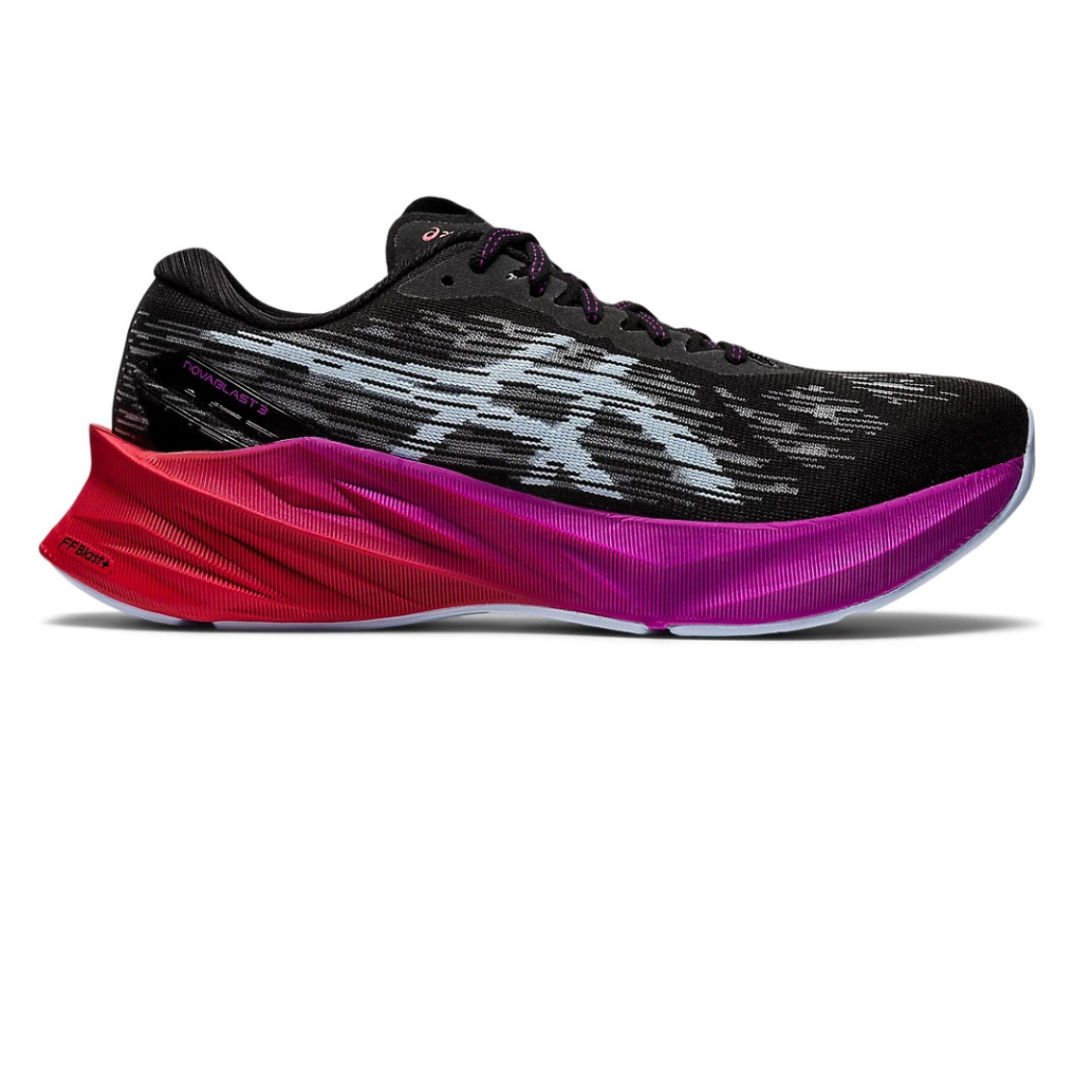 Asics Novablast 3™ – Noir avec Violet et Rouge