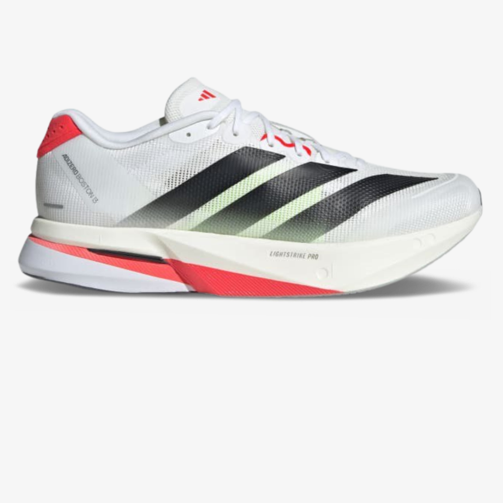 Adidas Adizero Boston 13™ – Blanc et Rouge