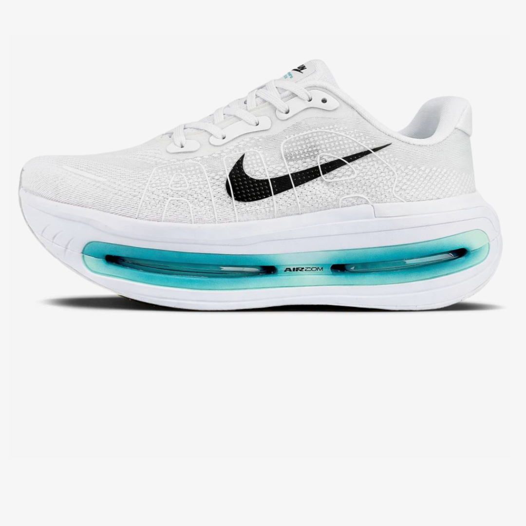 Nike Vomero Premium™ – Blanc brillant avec bleu turquoise