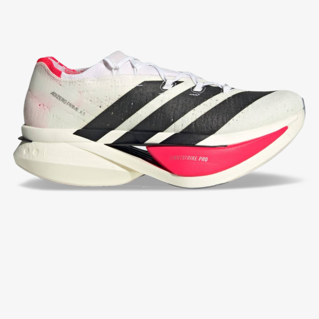 Adidas Adizero Prime X3 Strung™ – Blanc et Rouge
