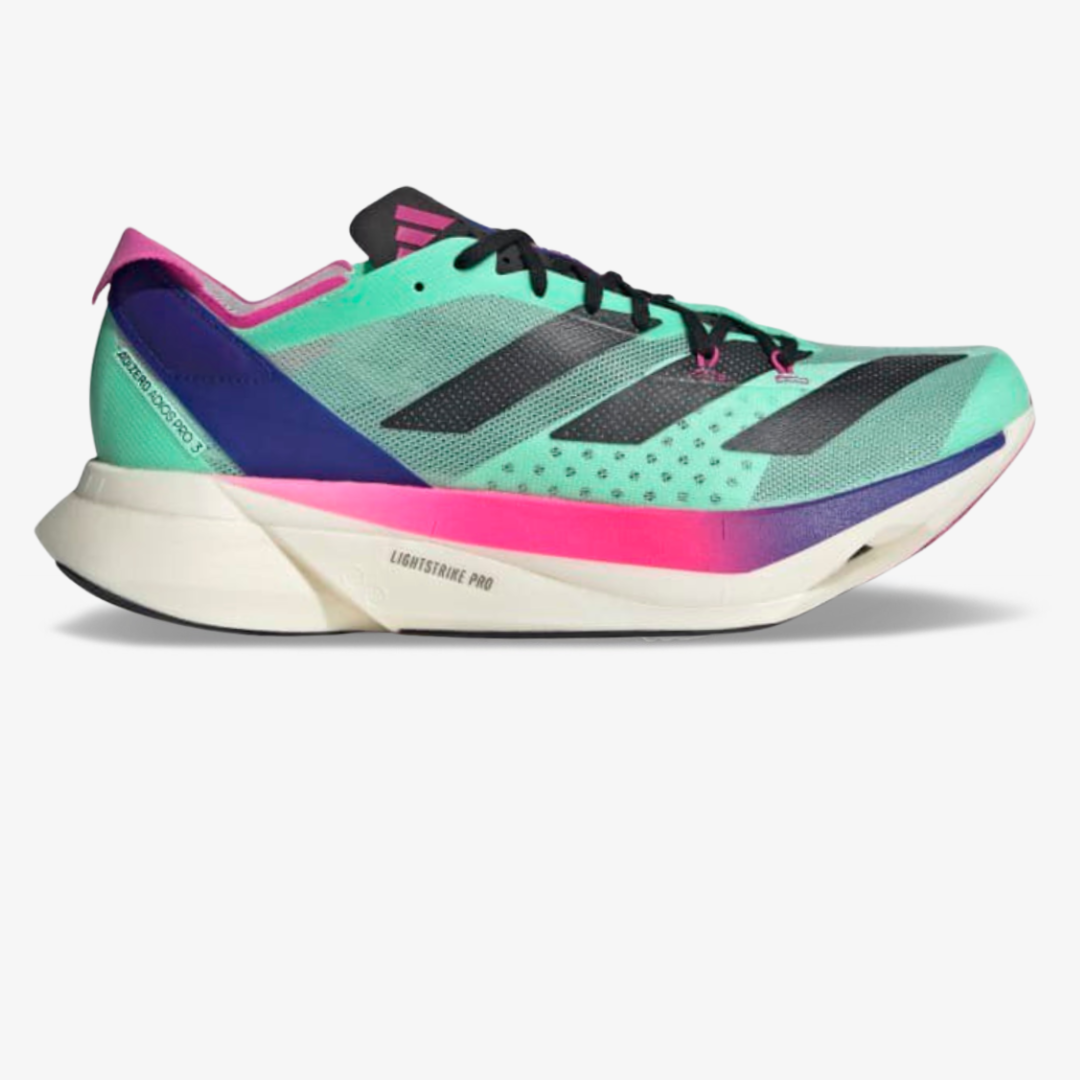 Adidas Adizero Adios Pro 3™ – Vert d'eau avec Noir et Rose