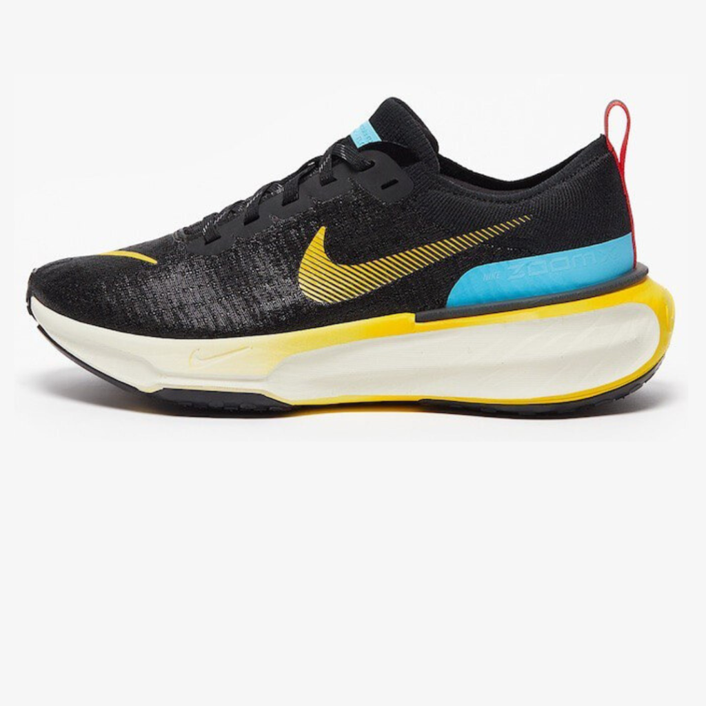 Nike ZoomX Invincible Run 3™ – Noir Core avec Bleu Baltique et Jaune Volt