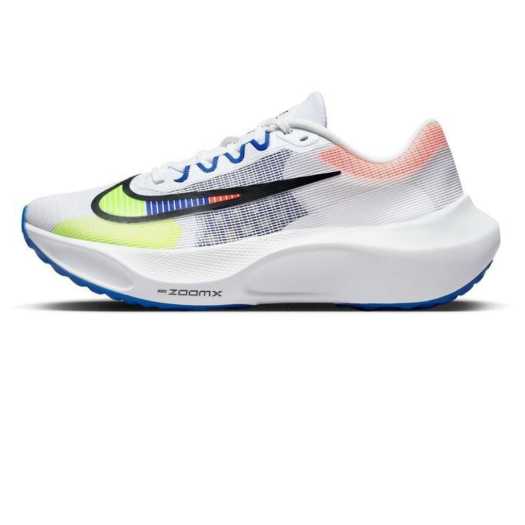 Nike Air Zoom Fly 5™ – Blanc fluorescent avec Bleu océan et Vert vif