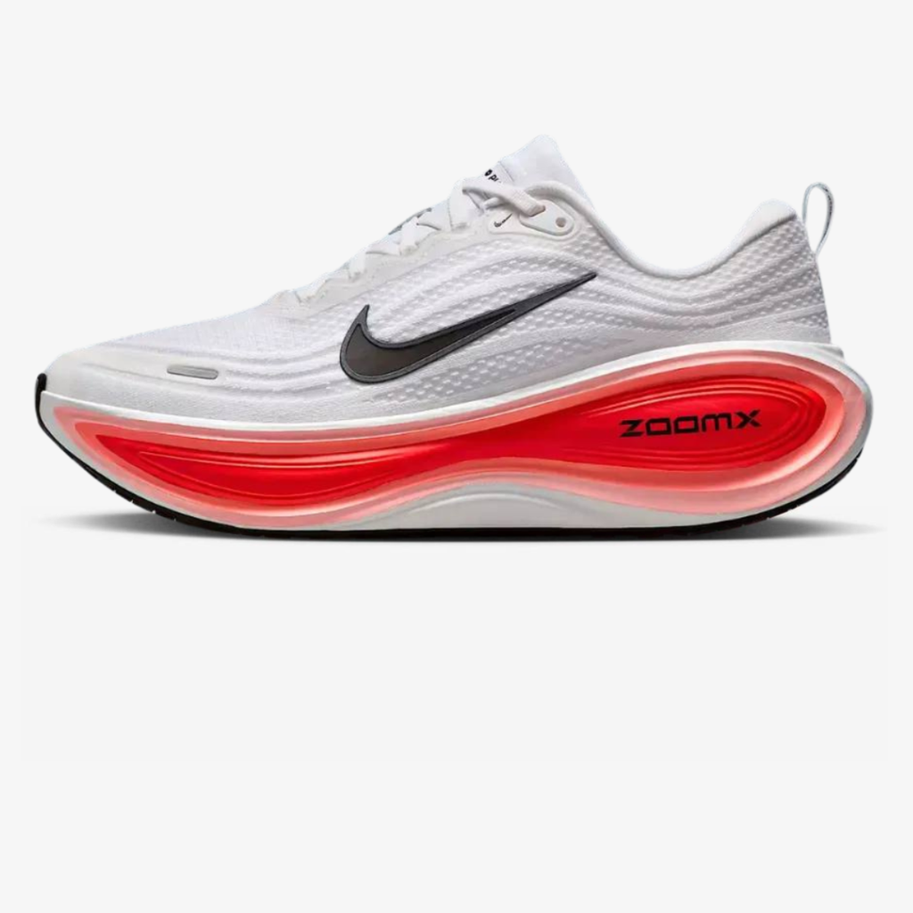 Nike Vomero Plus™ – Blanc Charge c/ Rouge Écarlate