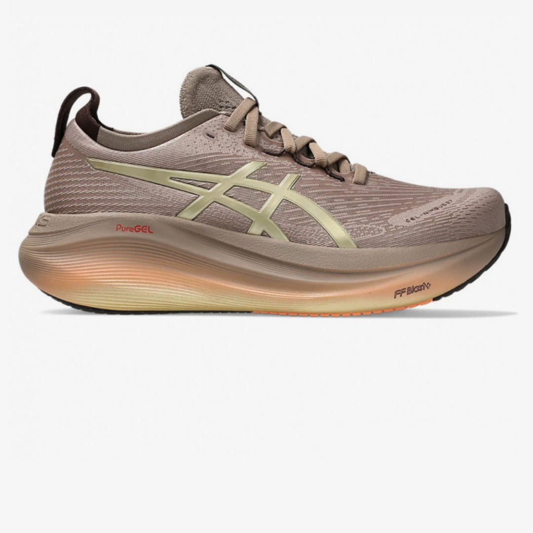 Asics Gel-Nimbus 27 Luxe™ – Dor et Marron