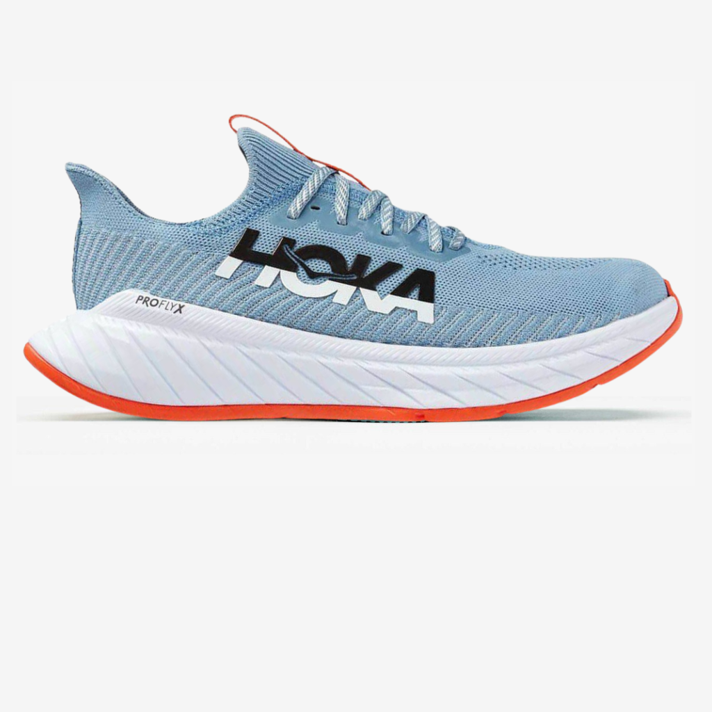 Hoka Carbon X3™ – Bleu Vibrant avec Rouge Impactant