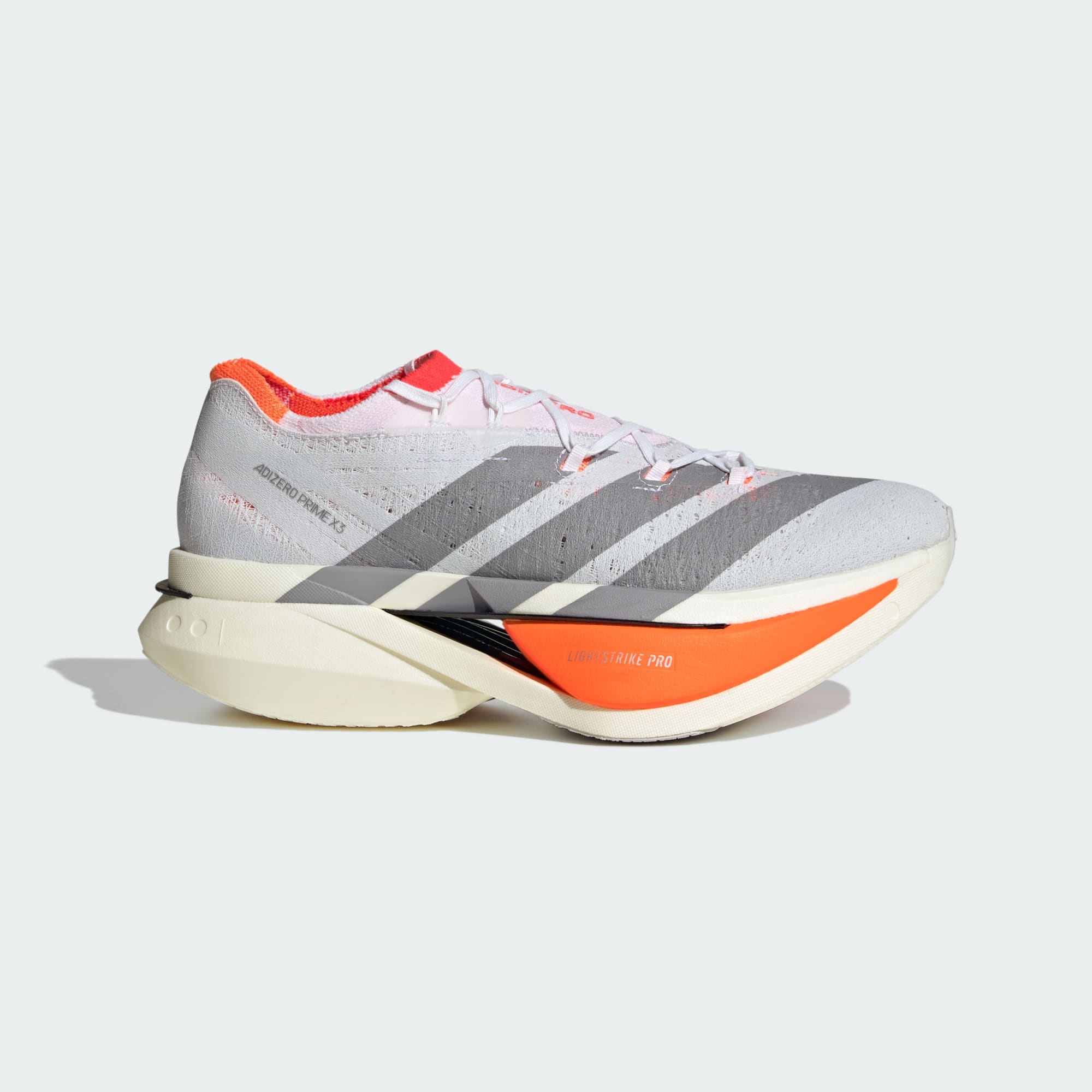 Adidas Adizero Prime X3 Strung™ – Blanc nuage / Rouge vif