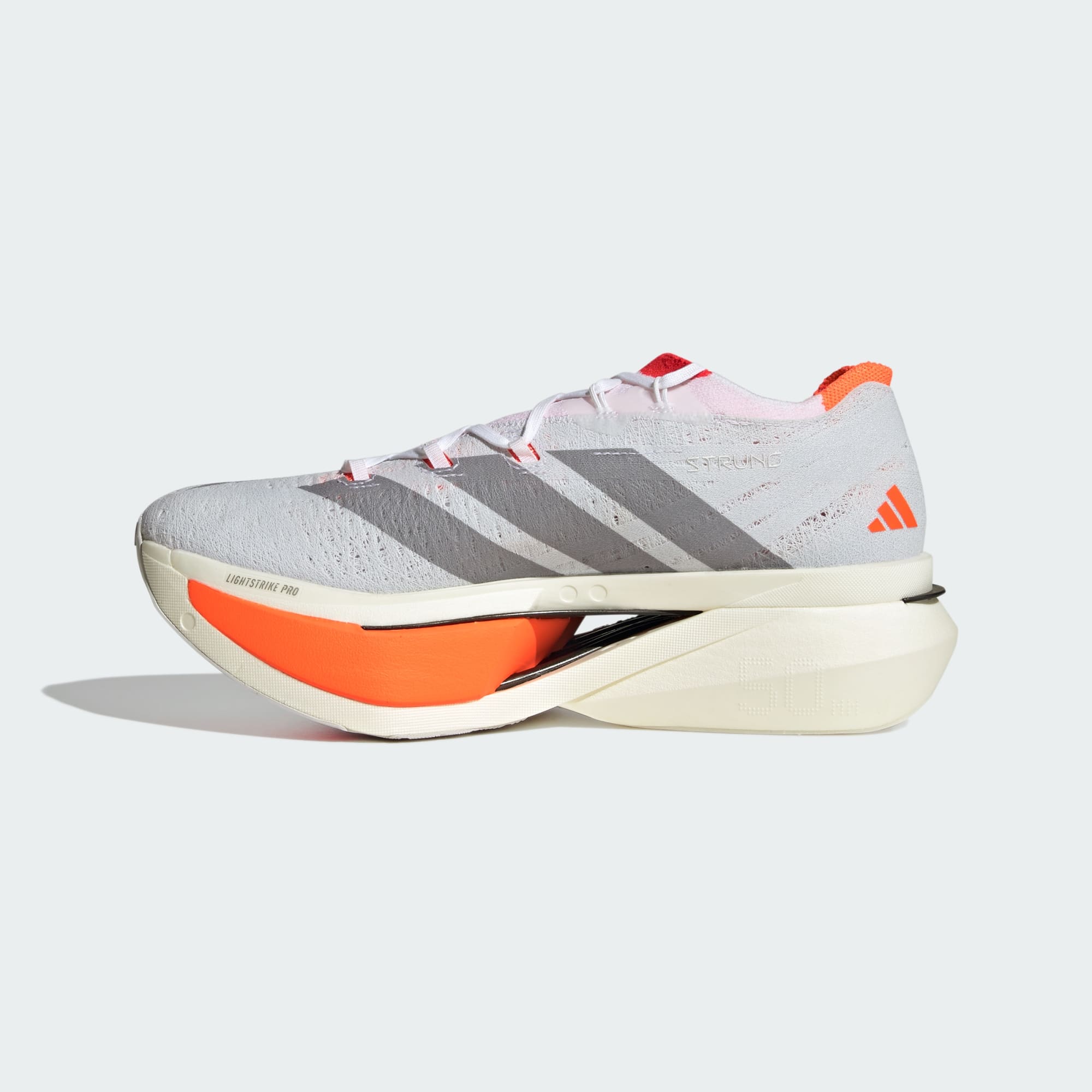 Adidas Adizero Prime X3 Strung™ – Blanc nuage / Rouge vif