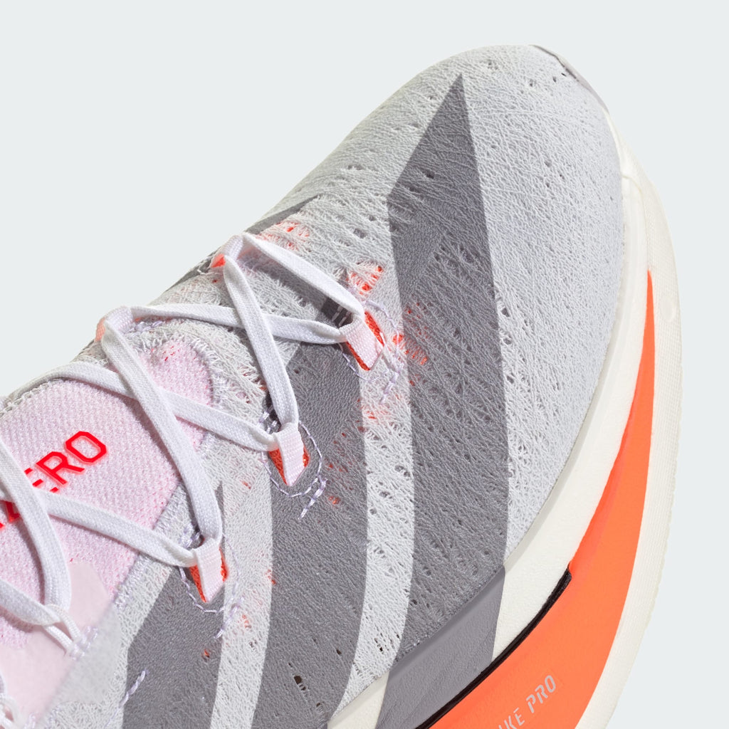 Adidas Adizero Prime X3 Strung™ – Blanc nuage / Rouge vif