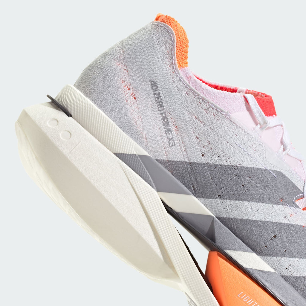 Adidas Adizero Prime X3 Strung™ – Blanc nuage / Rouge vif