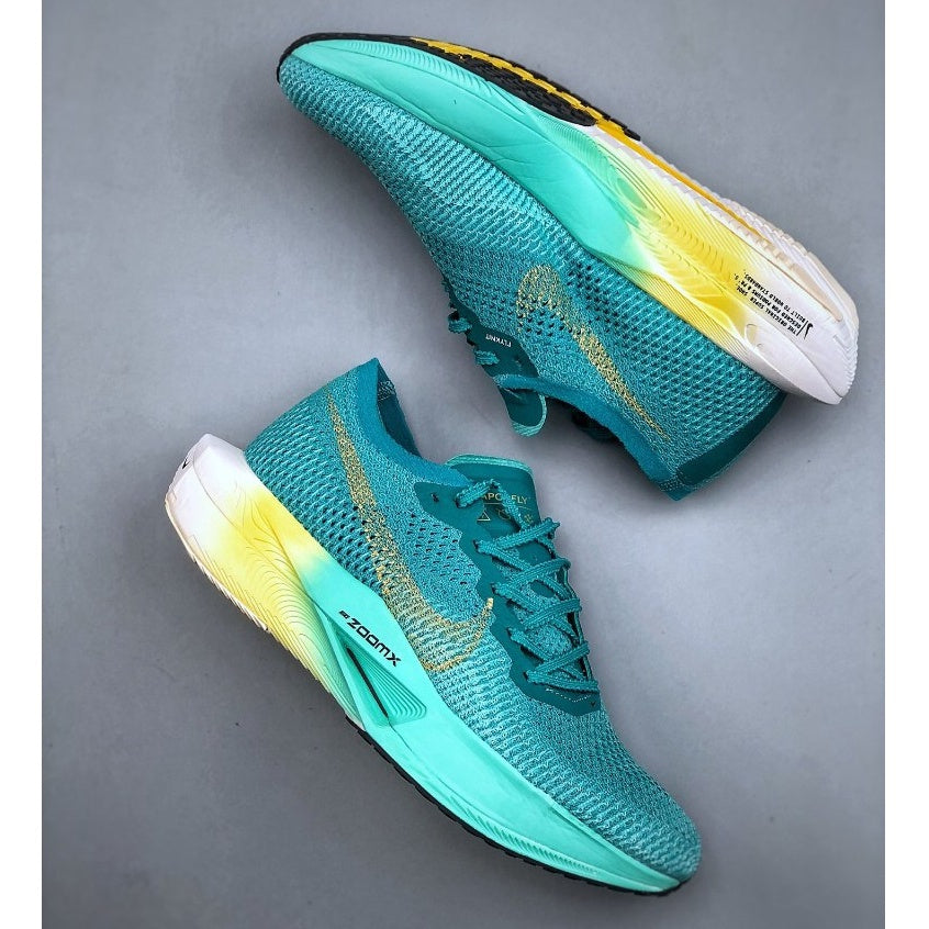 Nike Air ZoomX Vaporfly Next% 3™ – Green Surge et Blue Motion