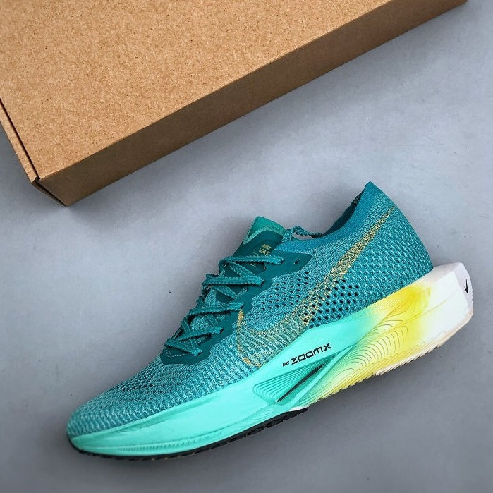 Nike Air ZoomX Vaporfly Next% 3™ – Green Surge et Blue Motion