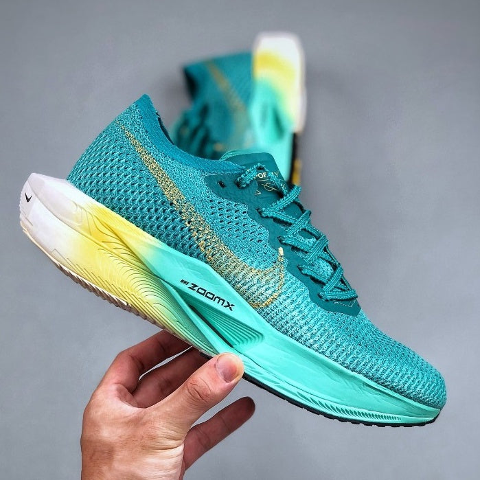 Nike Air ZoomX Vaporfly Next% 3™ – Green Surge et Blue Motion