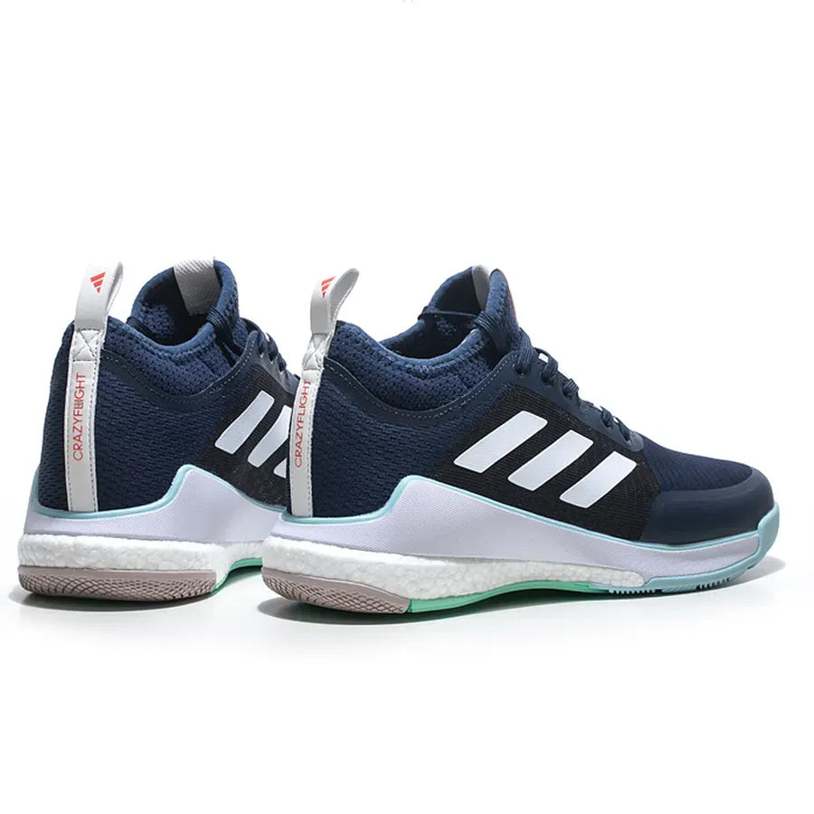 Adidas Crazyflight Mid™ – Bleu Foncé/Blanc