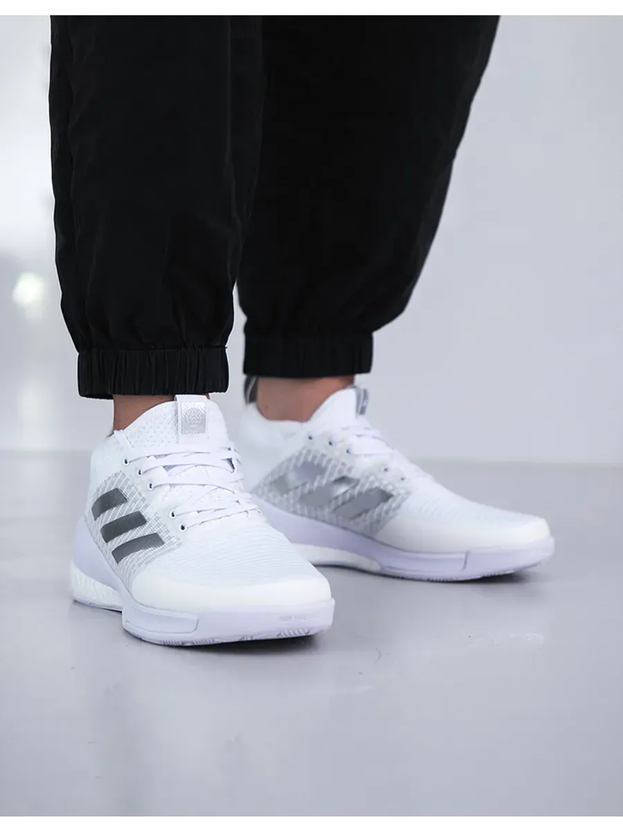 Adidas Crazyflight Mid™ – Blanc et Argent