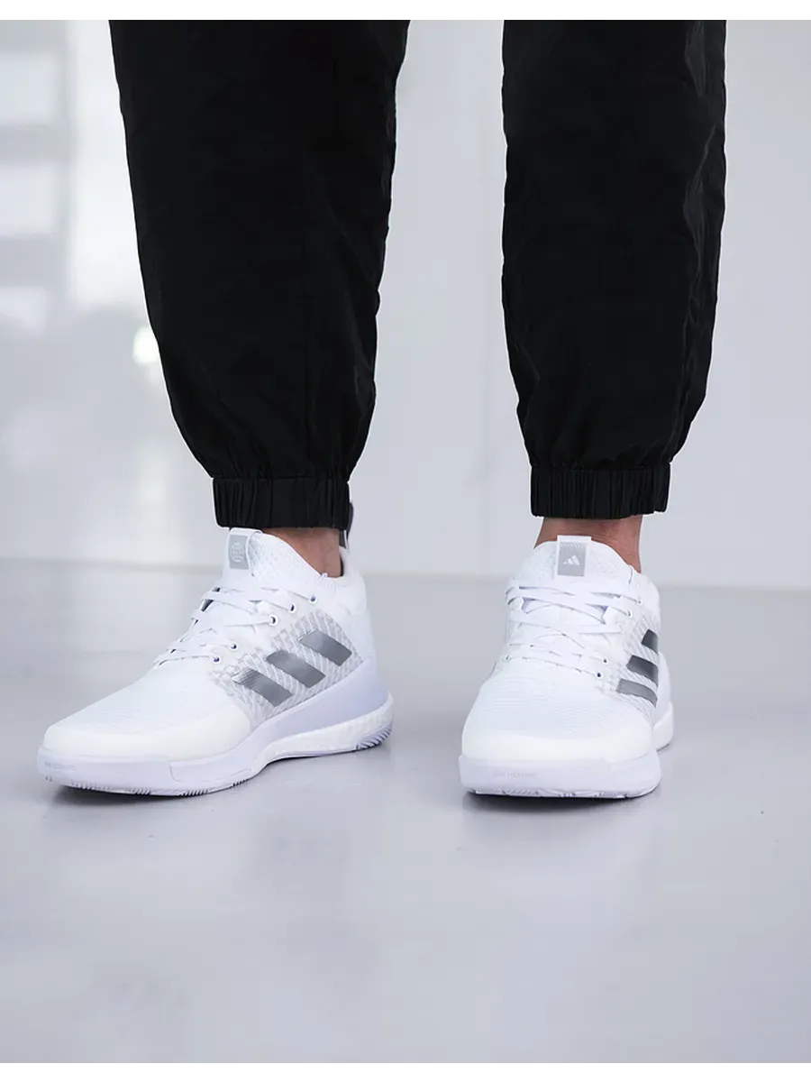 Adidas Crazyflight Mid™ – Blanc et Argent