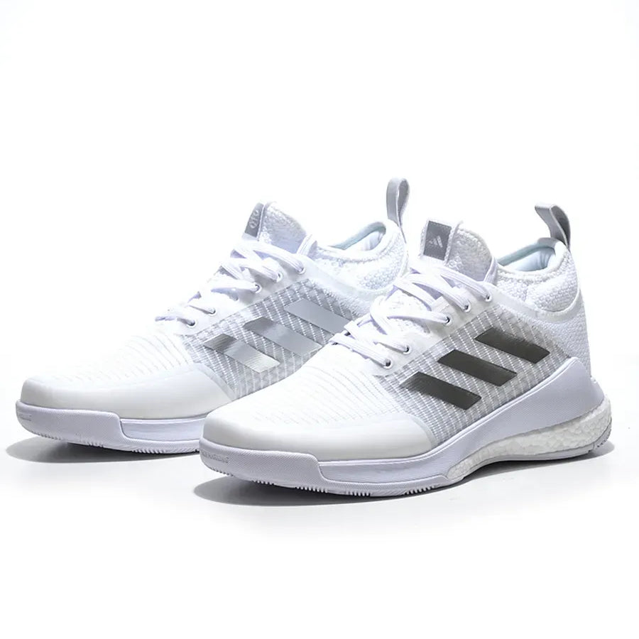 Adidas Crazyflight Mid™ – Blanc et Argent