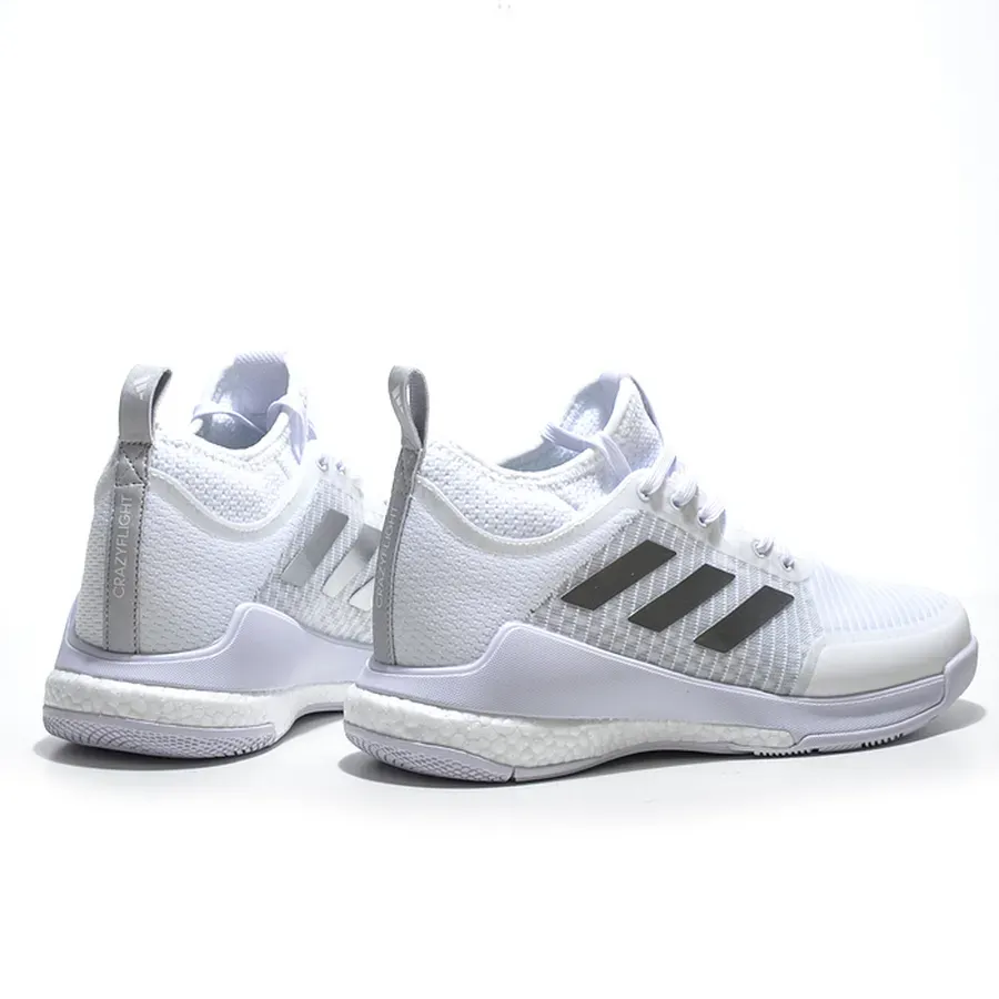 Adidas Crazyflight Mid™ – Blanc et Argent