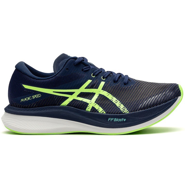 Asics Magic Speed 3™ – Bleu Marine avec Vert et Blanc