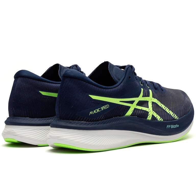 Asics Magic Speed 3™ – Bleu Marine avec Vert et Blanc