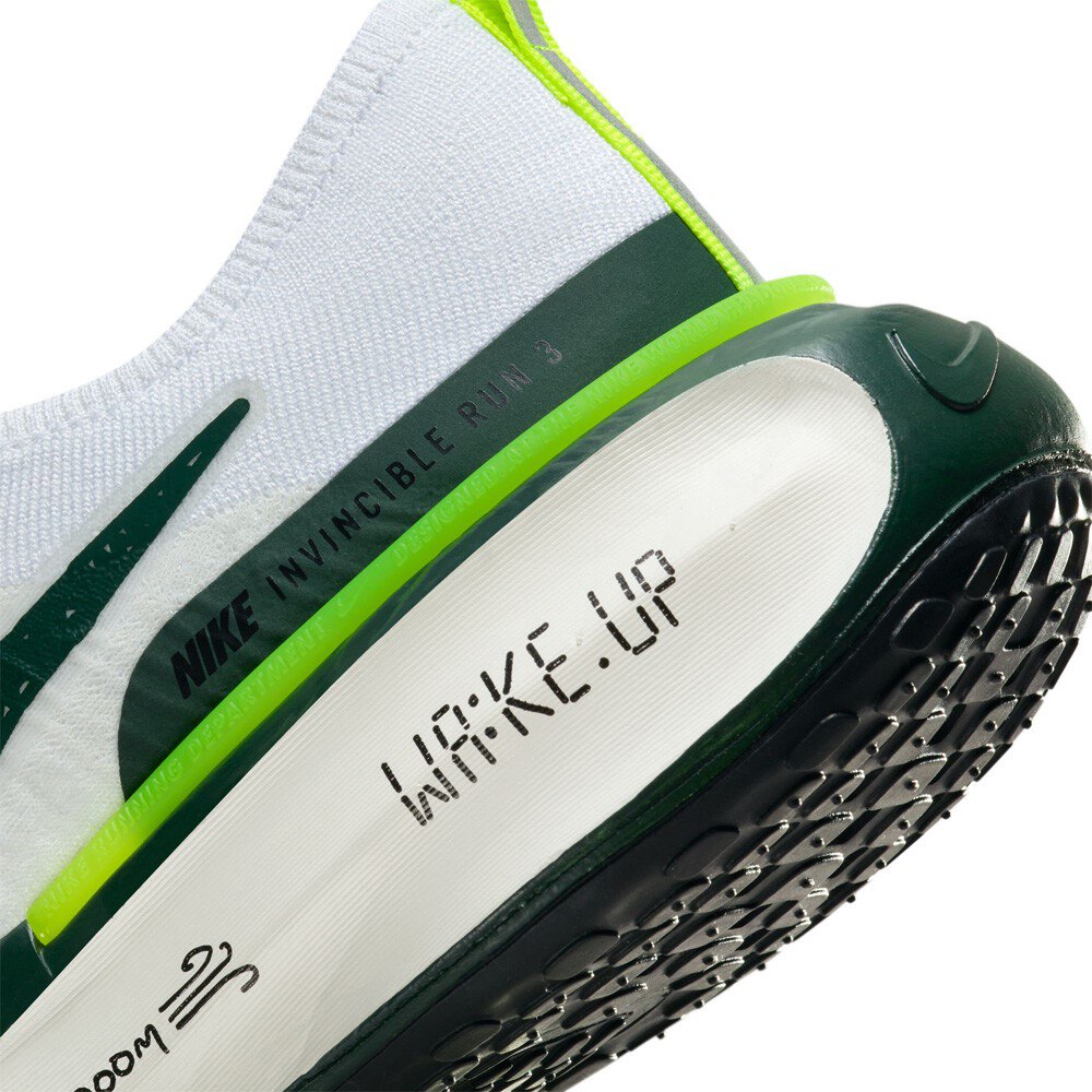 Nike ZoomX Invincible Run 3™ – Blanc Energy avec Vert Pro et Volt Black