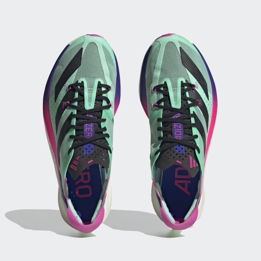 Adidas Adizero Adios Pro 3™ – Vert d'eau avec Noir et Rose