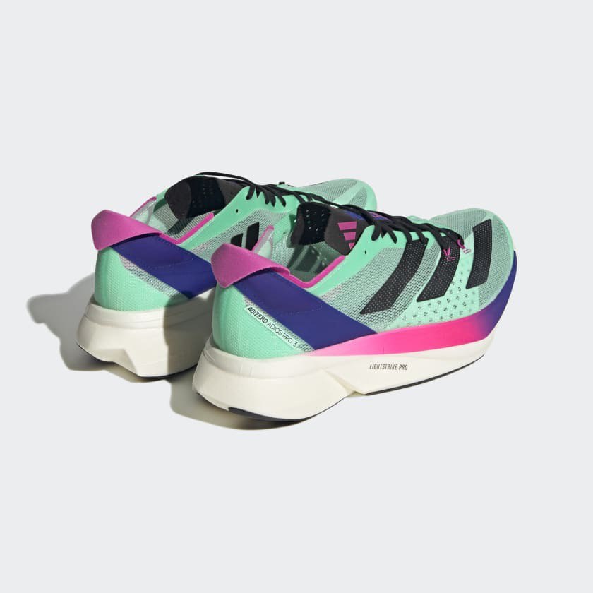 Adidas Adizero Adios Pro 3™ – Vert d'eau avec Noir et Rose