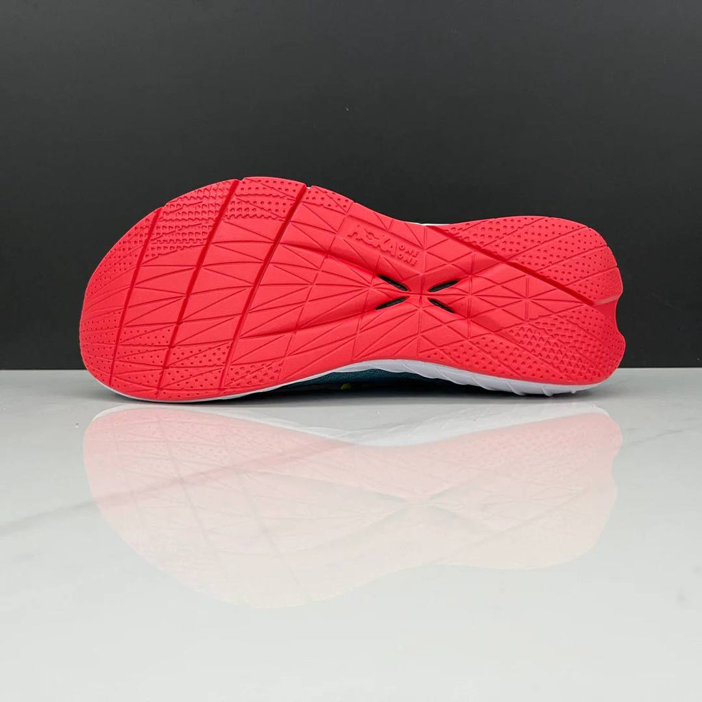 Hoka Carbon X3™ – Vert Vibrant avec Rouge Intense
